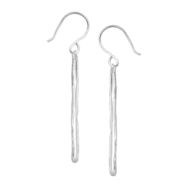 Silpada 'Balancing Act' Drop Earrings in Hammered Sterling Silver - Image 3